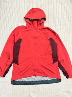 MEC women’s Red Hooded Shell Outdoor Jacket